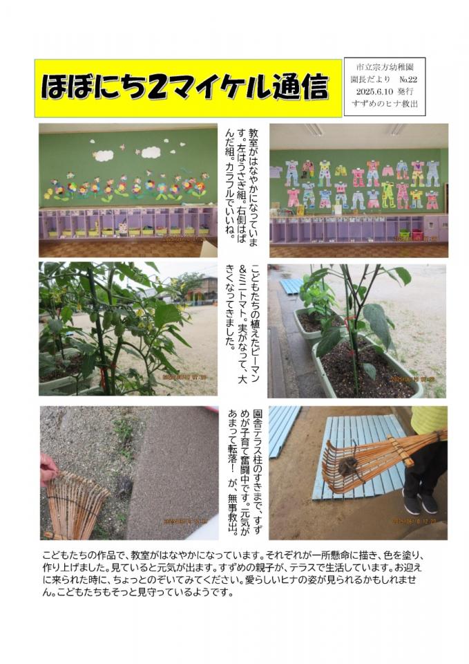 PDF画像：マイケル通信 22の様子