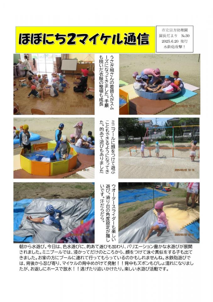 PDF画像：マイケル通信 30の様子