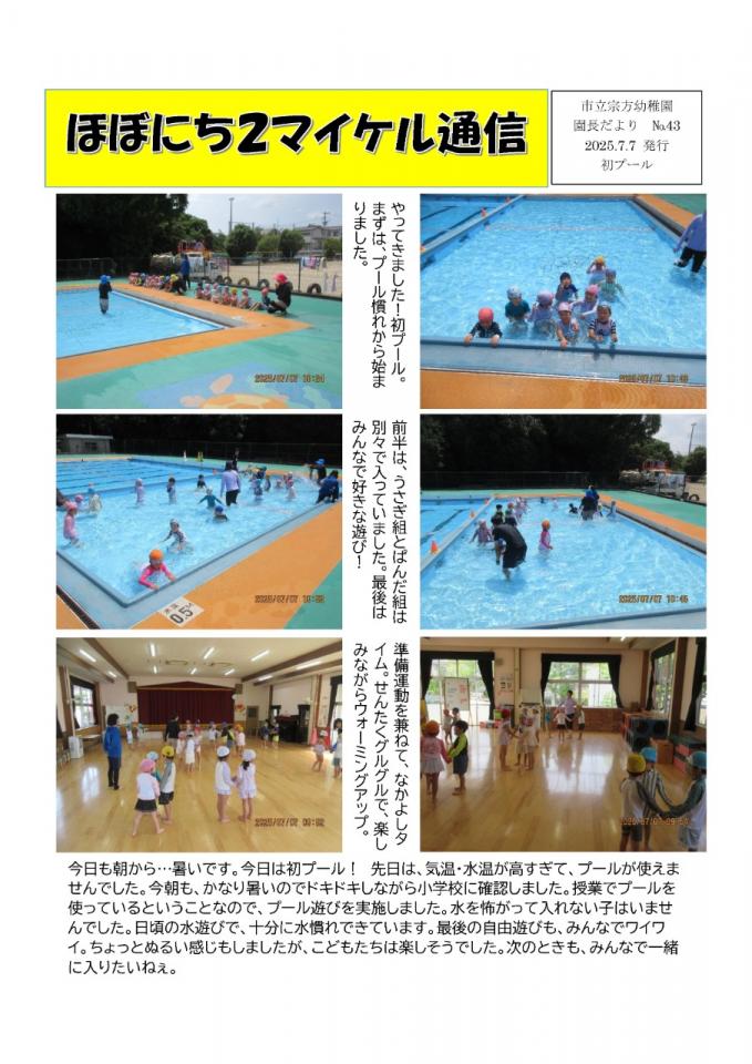 PDF画像：マイケル通信 43の様子