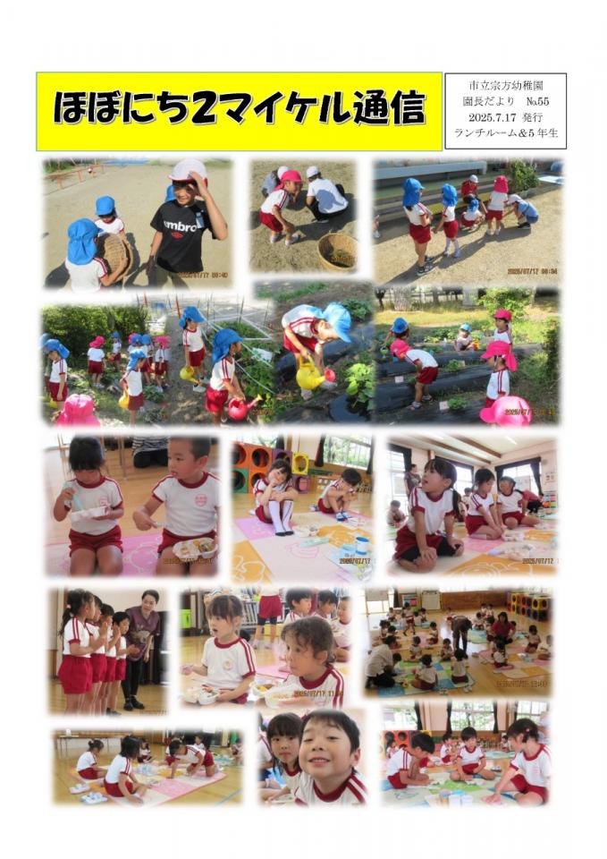 PDF画像：マイケル通信 55の様子